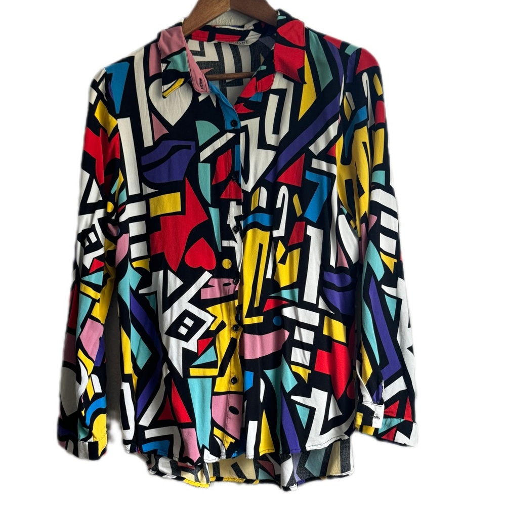Vintage Big Dart colorful geo metric shirt